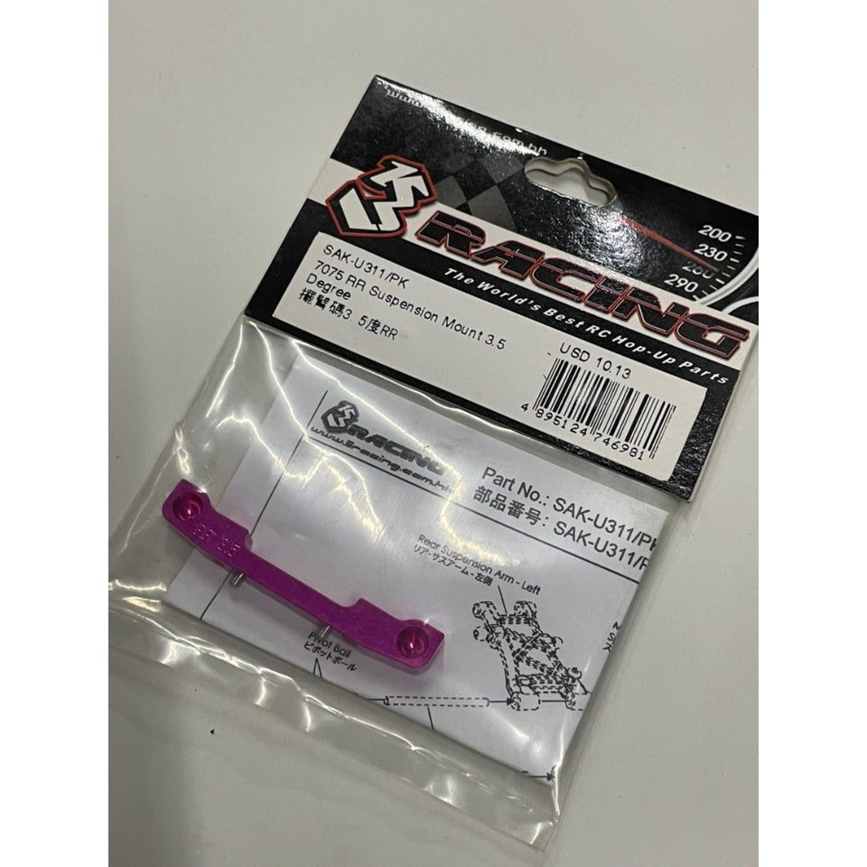 3 Racing SAK-U311/PK 7075 RR SUSPENSION MOUNT 3.5 DEGREE