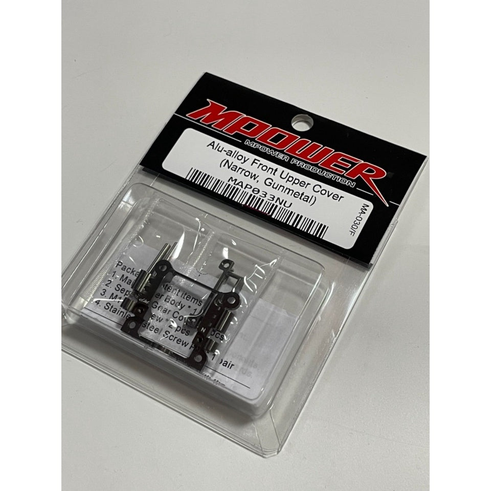 Mpower MAP033NU Alu-alloy Front Upper Cover (MA-030/F, Narrow, Gunmetal)