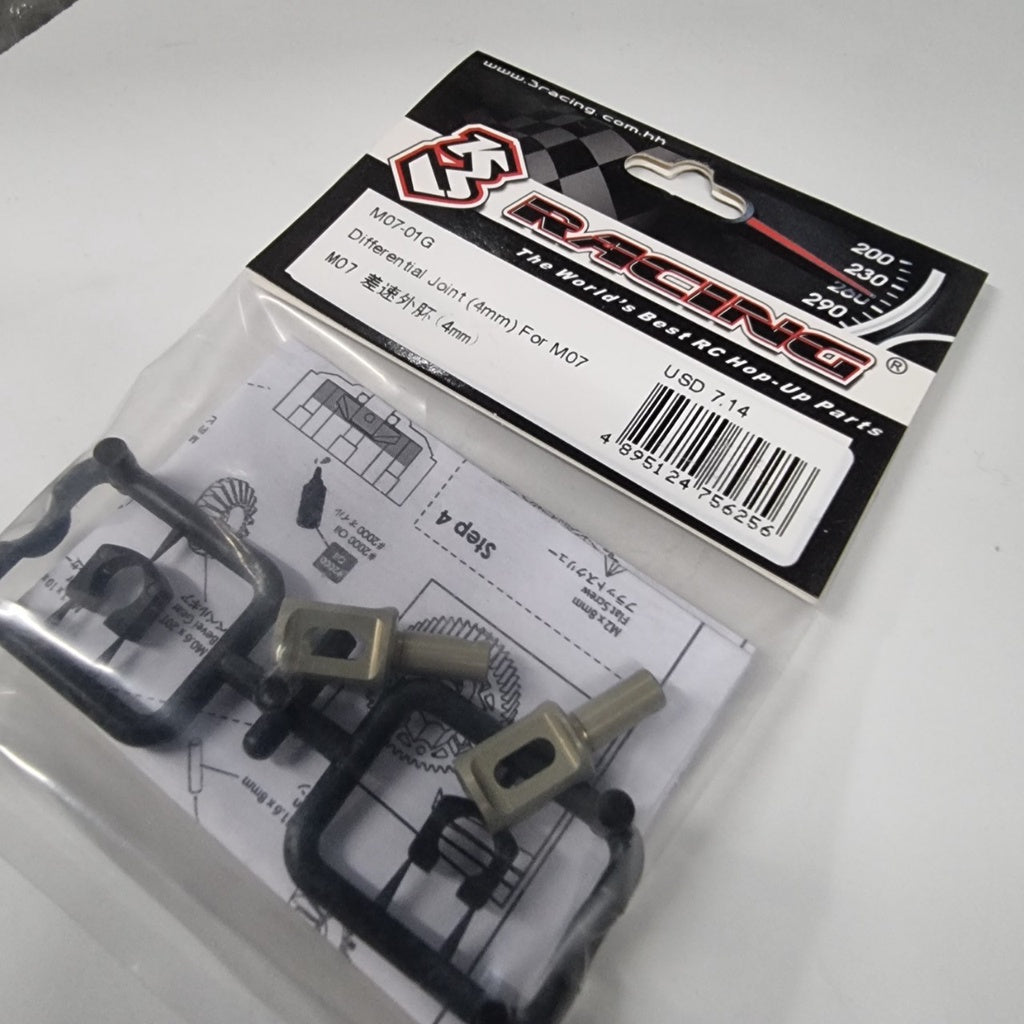 3Racing M07-01G Differential Joint (4mm) For M07