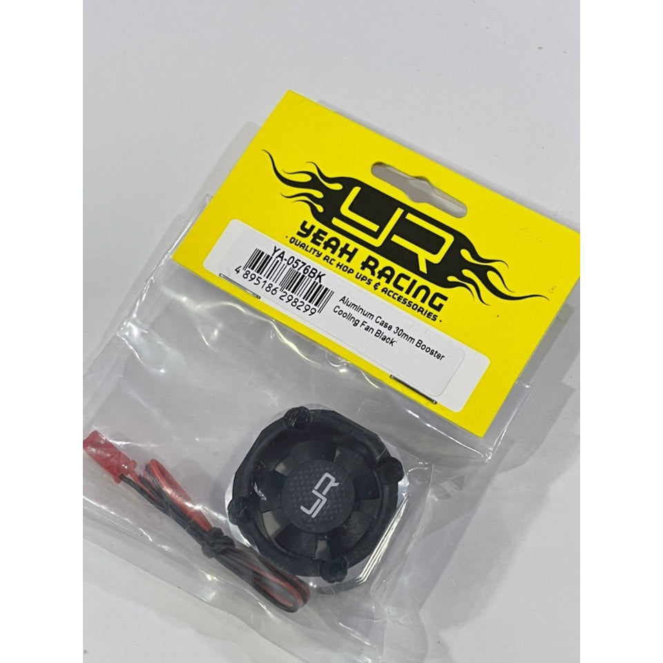Yeah Racing YA-0576BK Aluminum Case 30mm Booster Cooling Fan Black