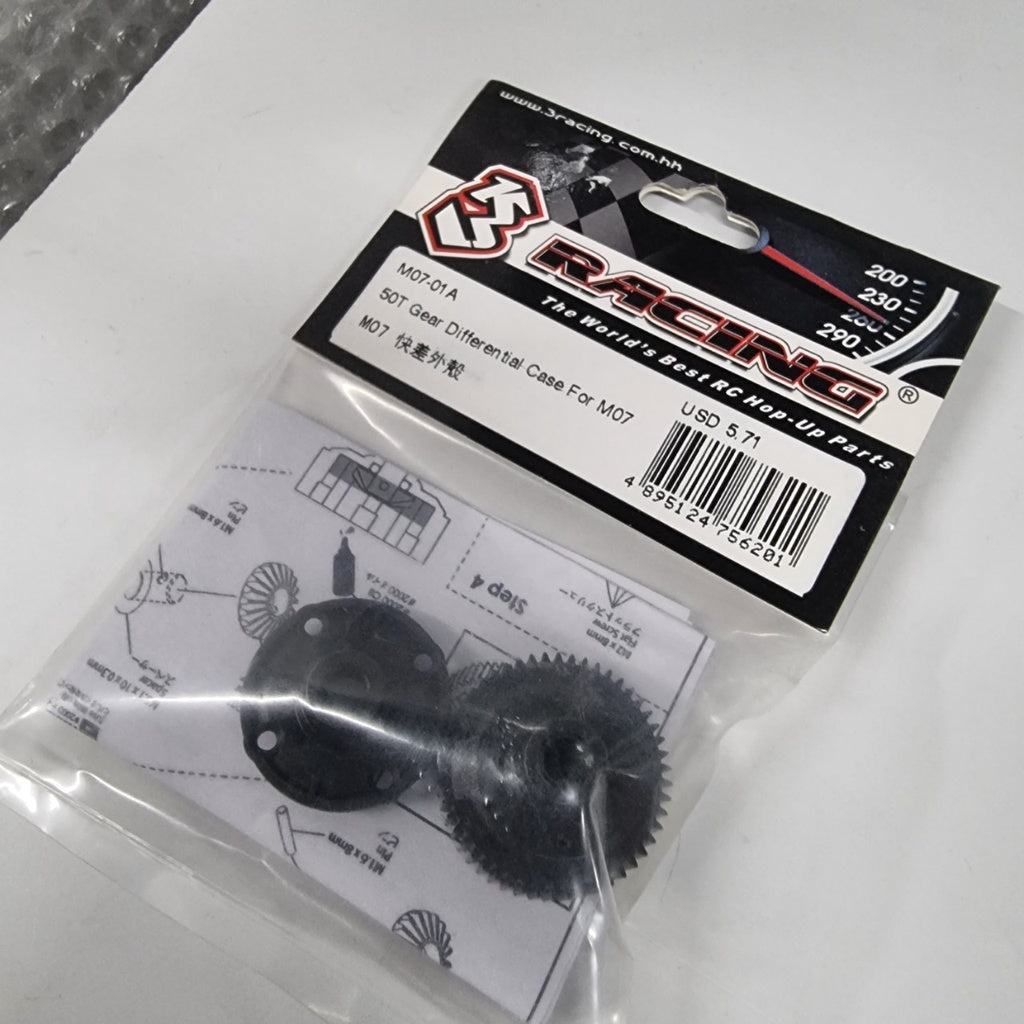 3Racing M07-01A 50T Gear Differential Case For M07 ศูนย์ไทย
