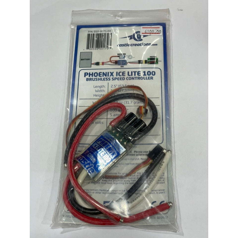 Castle Creations 010-0071-00 Phoenix ICE LITE 100 Brushless ESC
