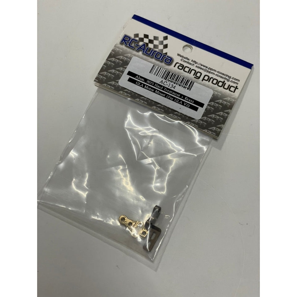 RC Aurora AC-134 Alum. 7075 Hard Treatment + Brass GLA Motor Mount (For GLA V2)