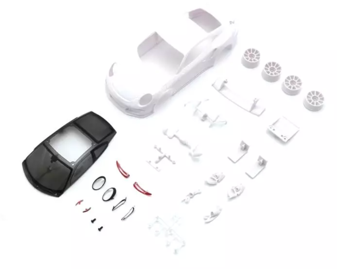 KYOSHO Porsche 911 GT3 RS White Body set (w/rims) MZN232 ศูนย์ไทย