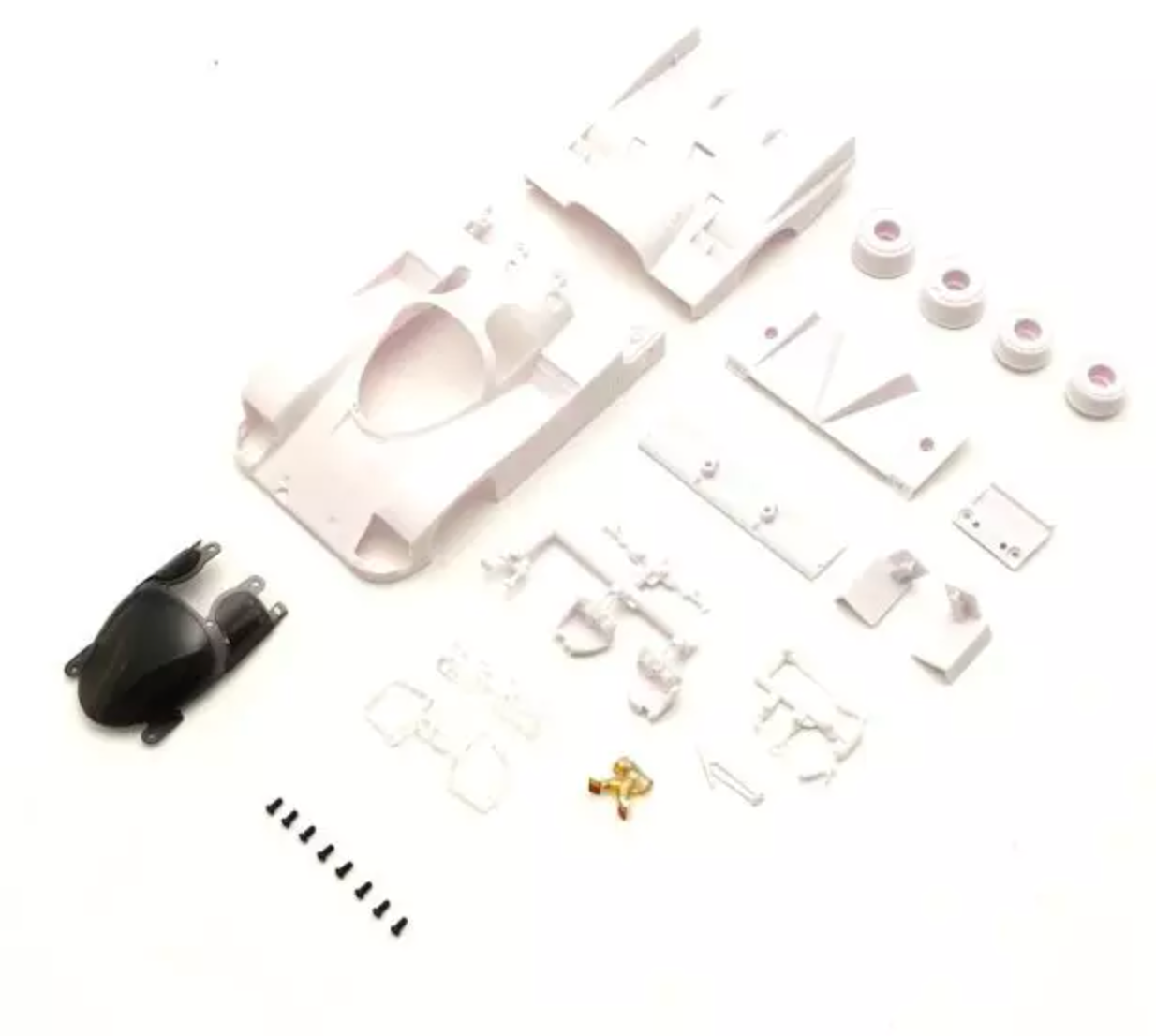 KYOSHO Porsche 962 C Coupe LH White Body set (w/rims) MZN233 ศูนย์ไทย