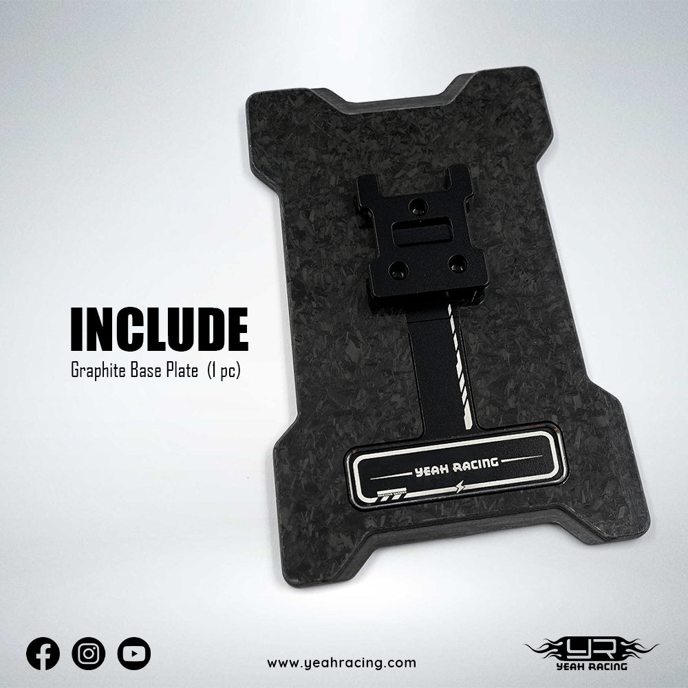 Yeah Racing Graphite Base Plate For Noble NB4 / Pro / Plus YA-0742BK ศูนย์ไทย