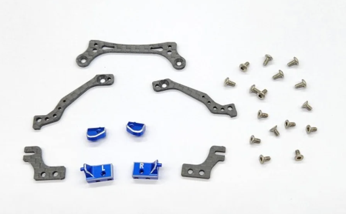 GL racing GTR Alu.Option Body Mount with Lexan Body Mount (not for narrow motor mount) GL-GTR-OP-016