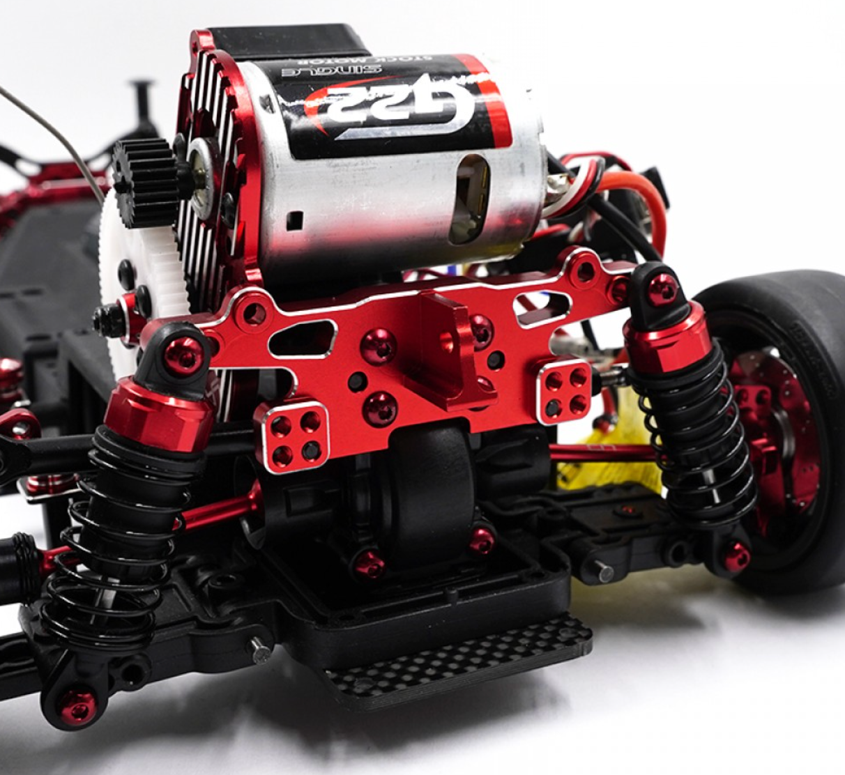 Yeah Racing Aluminum Rear Shock Tower For Kyosho Fazer D2 FZD2 KYFZ-030RD
