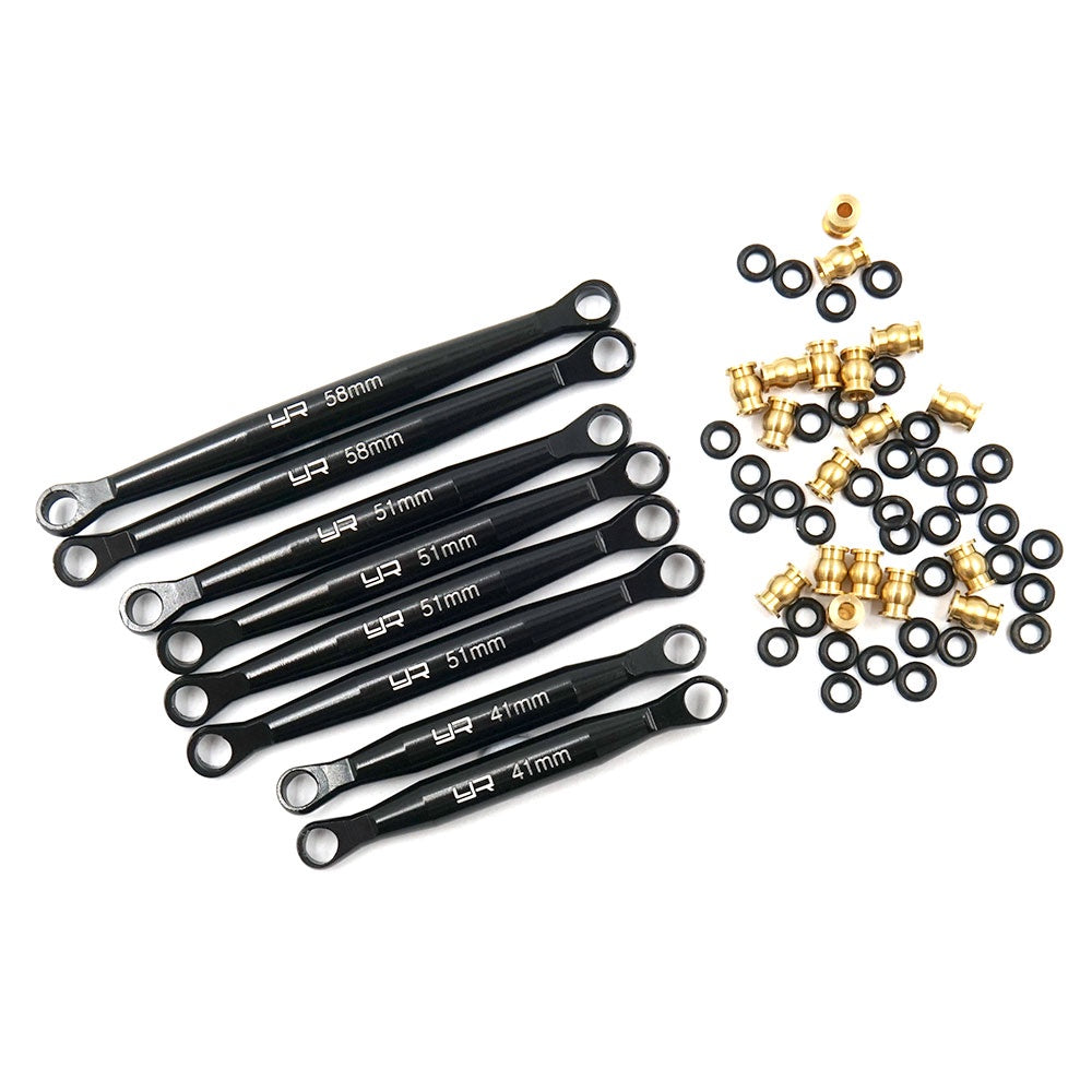 Yeah Racing AXSC-058 ALUMINUM LINK SET FOR AXIAL SCX24 C10 JEEP (133.7mm)