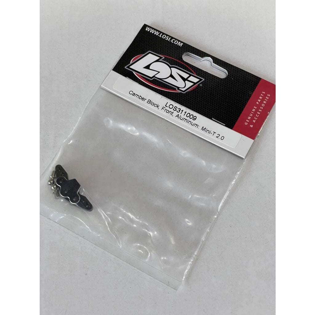 LOSI Camber Block Front, Aluminum: Mini-T 2.0, Mini-B