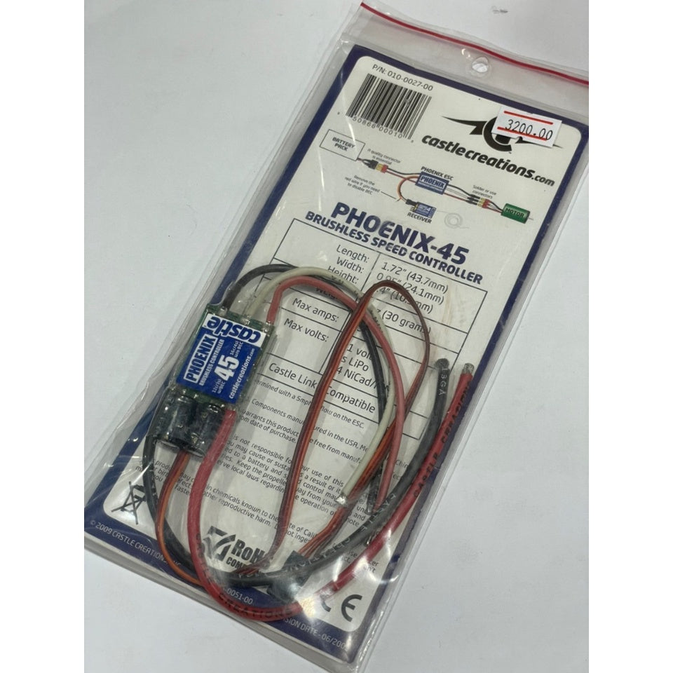 Castle Creations 010-0027-00 Phoenix-45 Brushless ESC