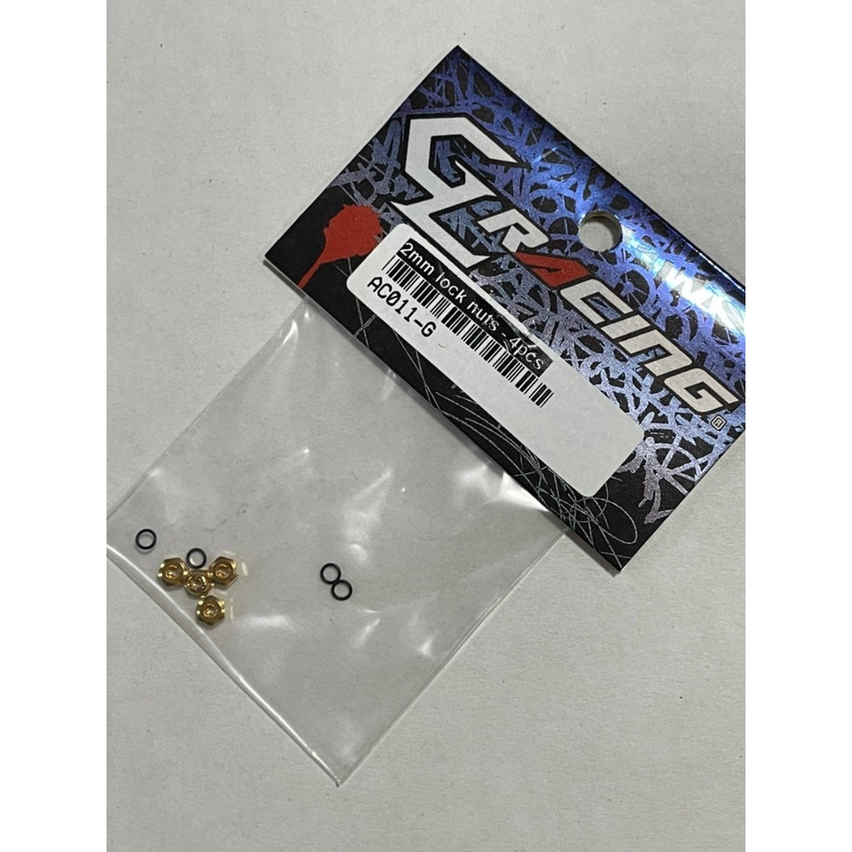 GL Racing AC011-G 2mm Lock nuts - 4pcs