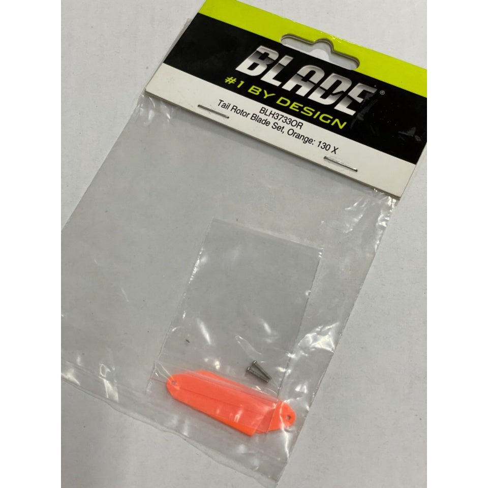 BLADE Heli BLH3733OR Tail Rotor Blade Set Orange: 130 X