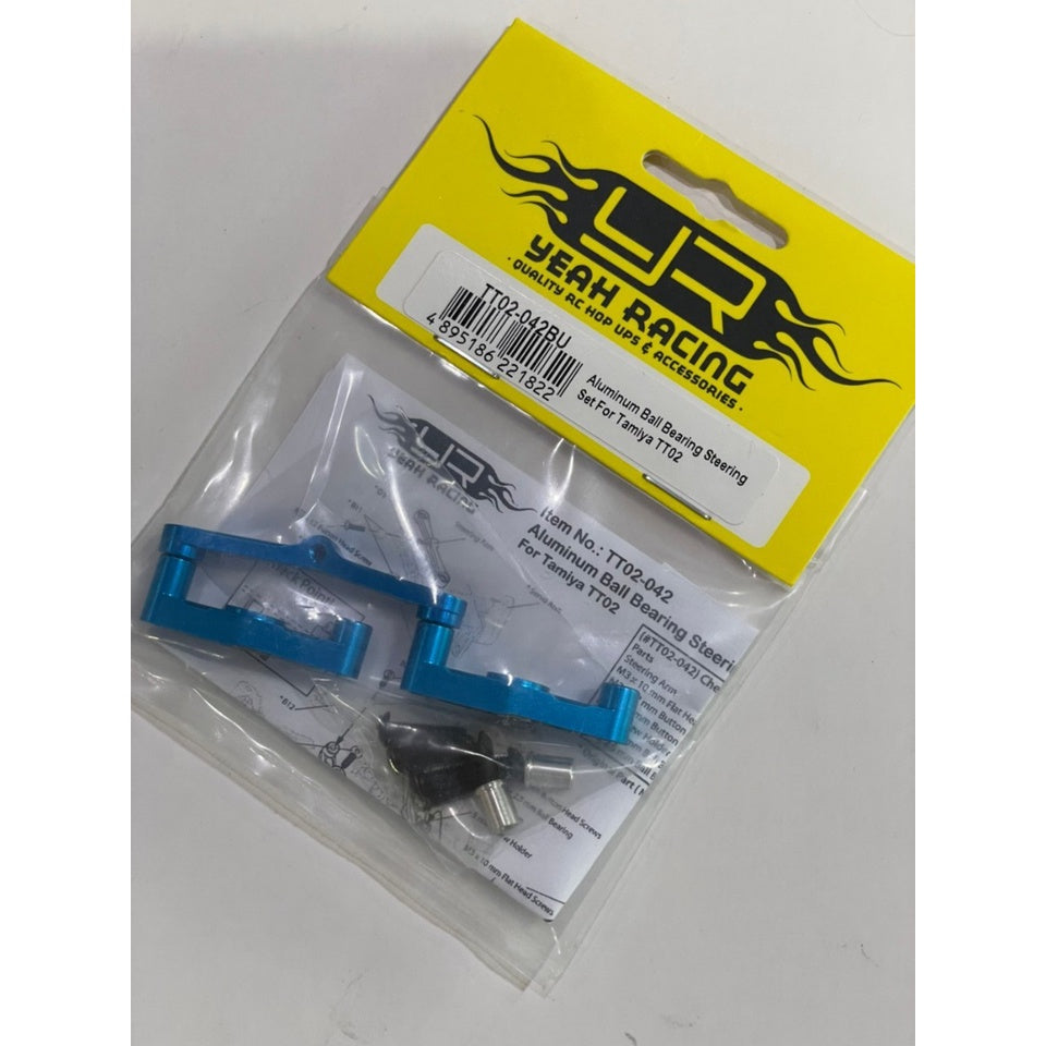 Yeahracing TT02-042BU Aluminum Ball Bearing Steering Set For Tamiya TT02 TT02B TT02-042BU