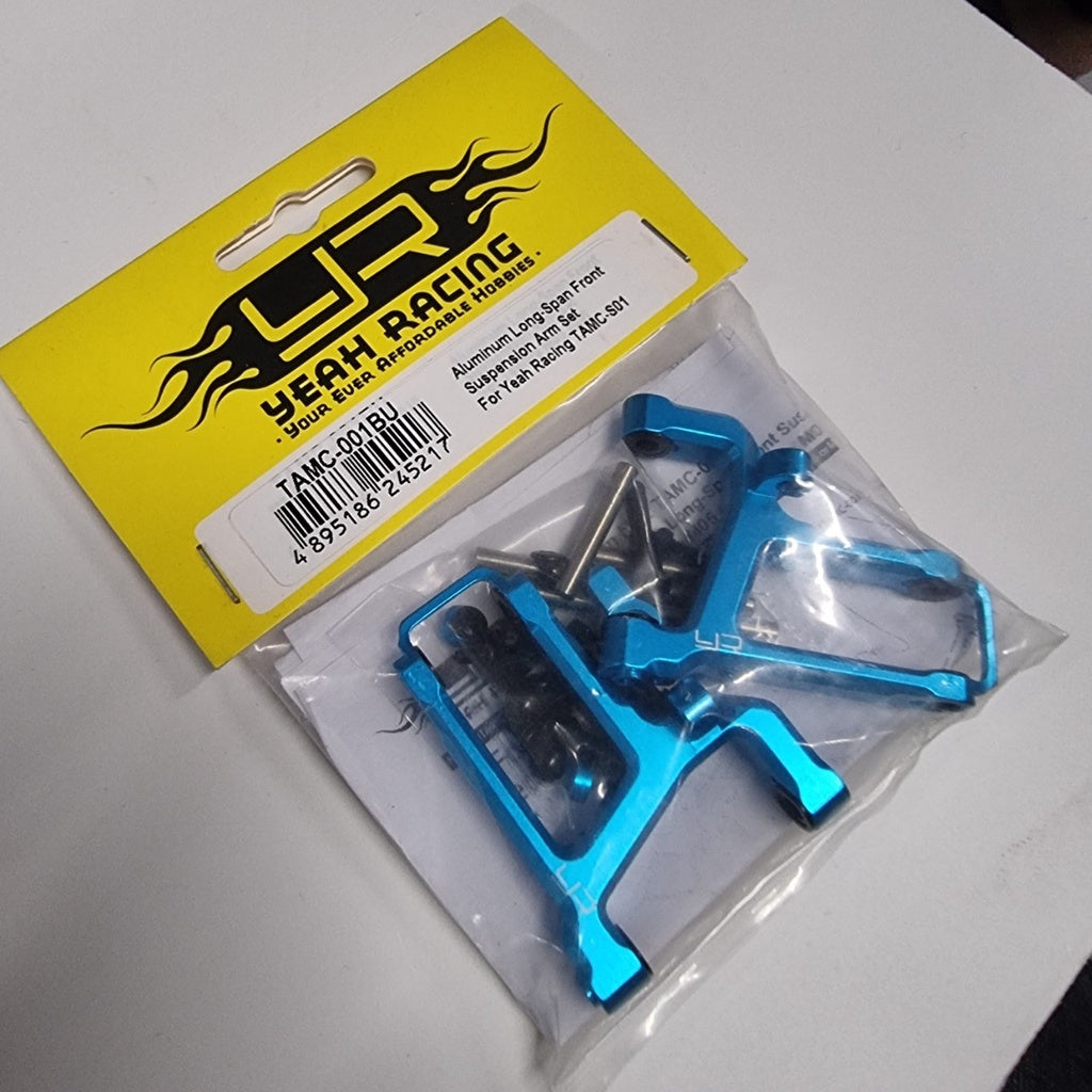 YeahRacing TAMC-S01 ALUMINUM LONG-SPAN FRONT SUSPENSION ARM SET