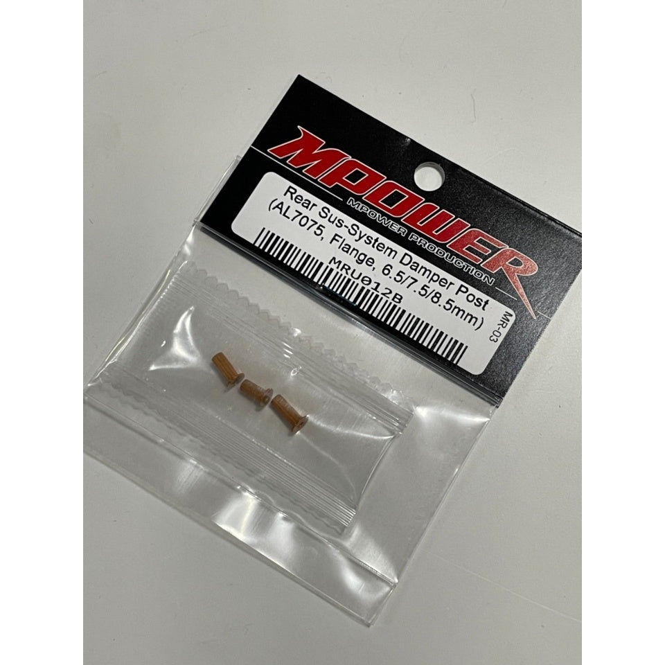 Mpower MRU012B AL7075 Rear Sus-System Damper Post (Flange. 6.5, 7.5, 8.5 /mm)