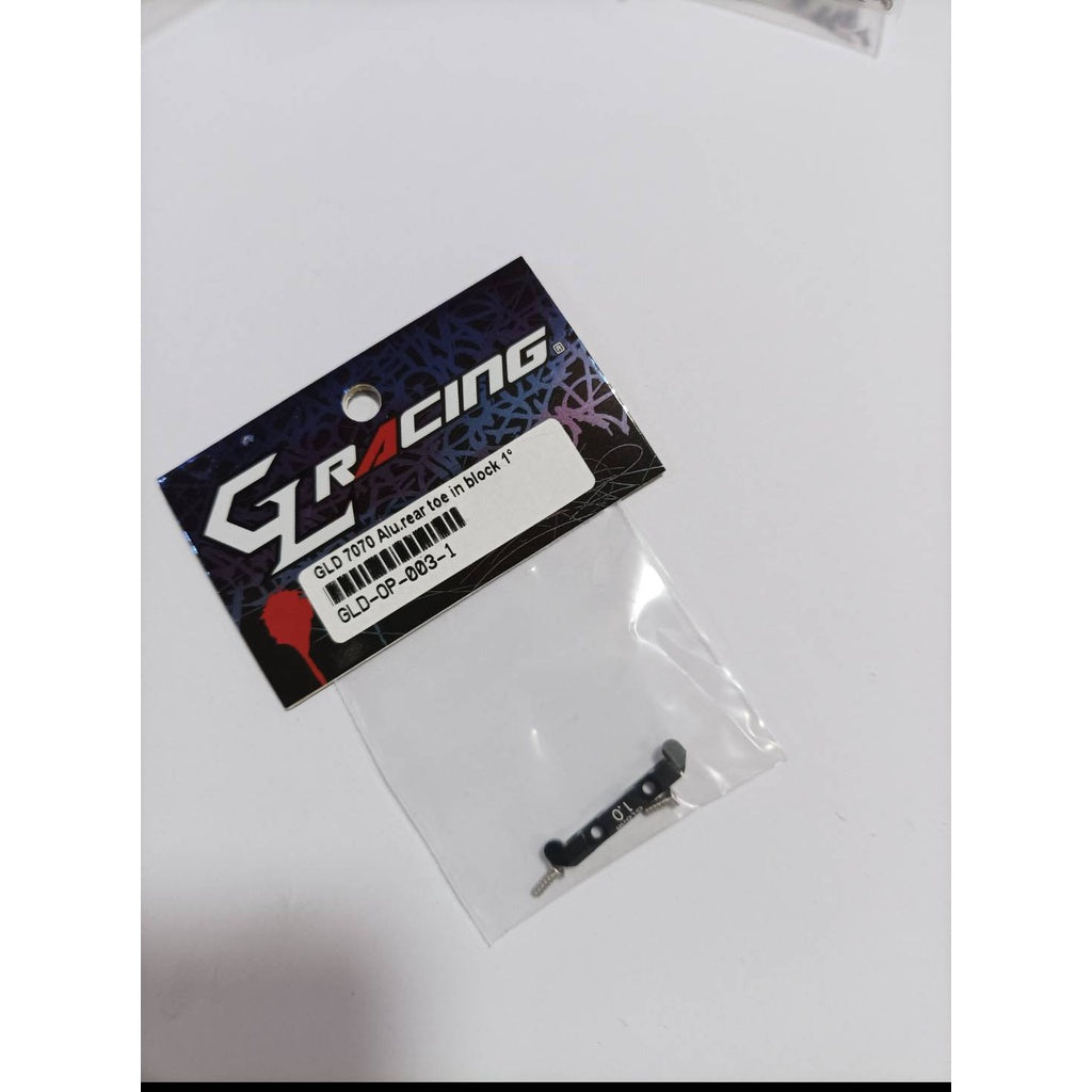 GL RACING GLD 7070 Alu.rear toe block 1° GLD-OP-003-1