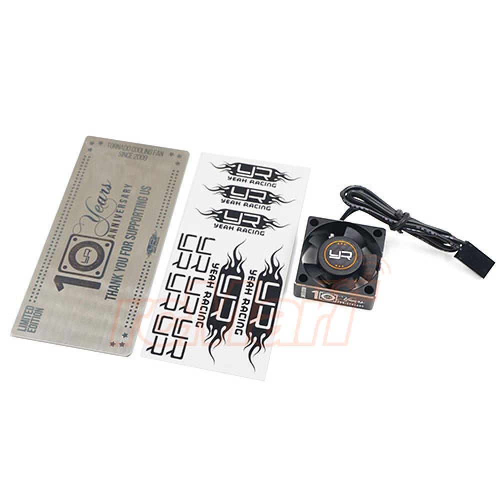 Yeah Racing YA-0180-10th TORNADO 10TH ANNIVERSARY LIMITED EDITION ALUMINIUM CASE COOLING FAN