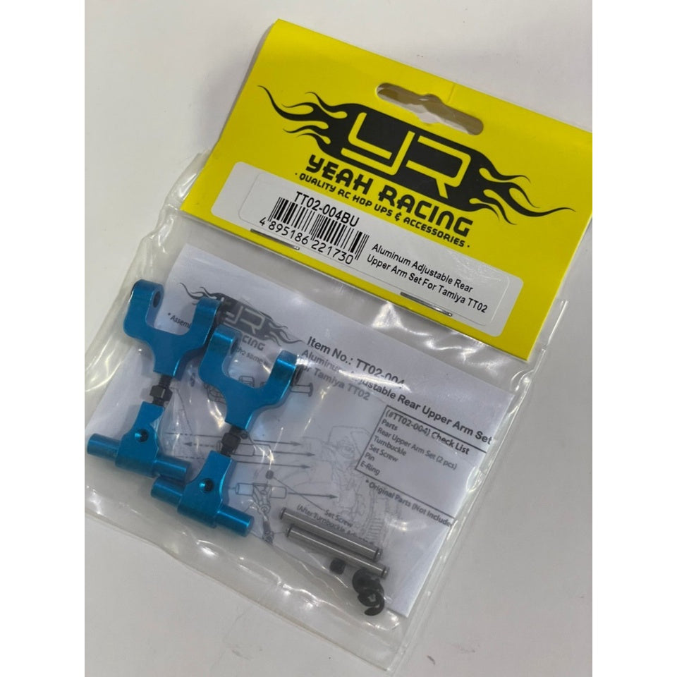 Yeahracing TT02-004BU Aluminum Adjustable Rear Upper Arm Set For Tamiya TT02 ศูนย์ไทย