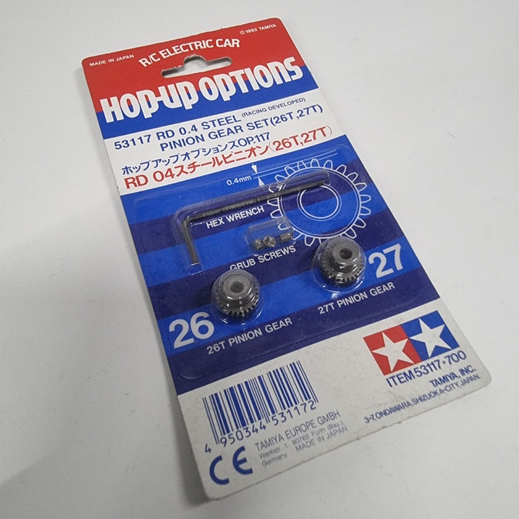 TAMIYA 53117 RD 0.4 Steel Pinion Gear (26T,27T)