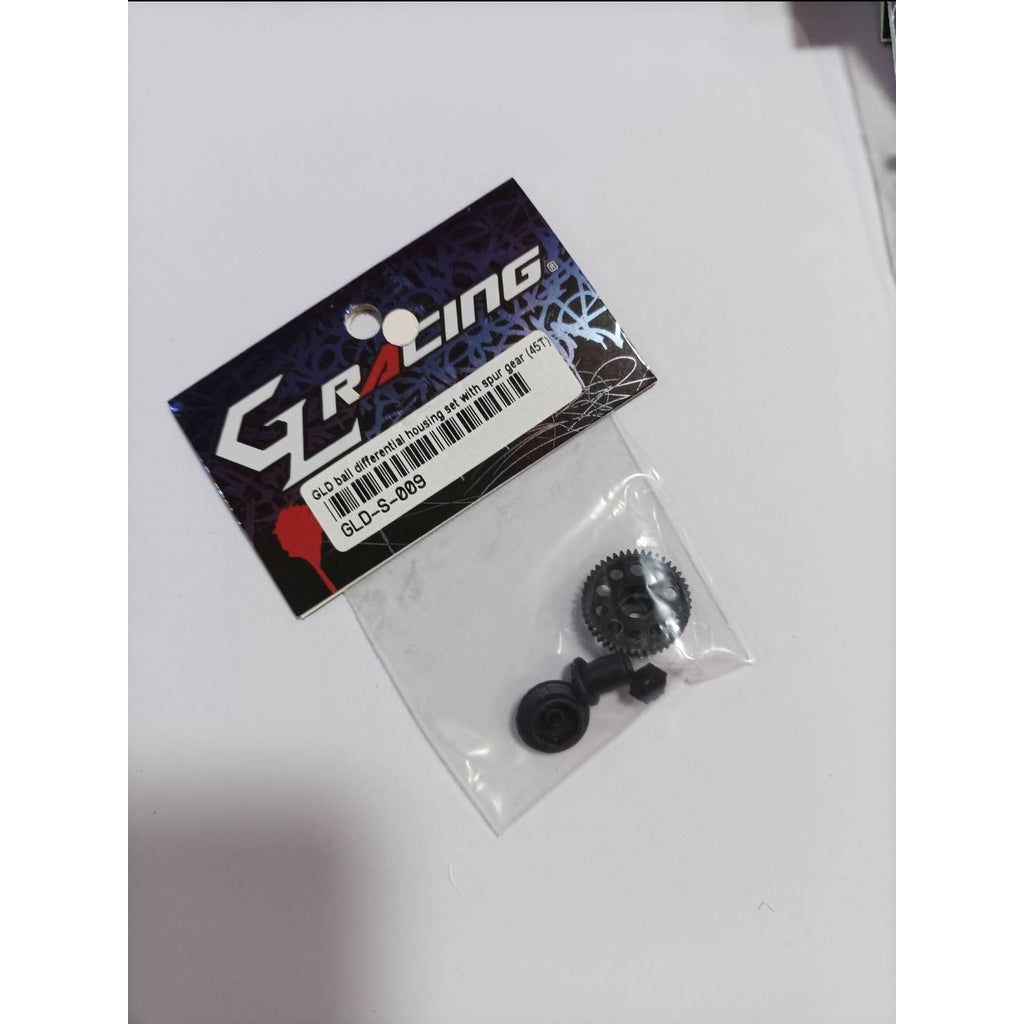 GL RACING GLD ball differential housing set with spur gear (45T) GLD-S-009