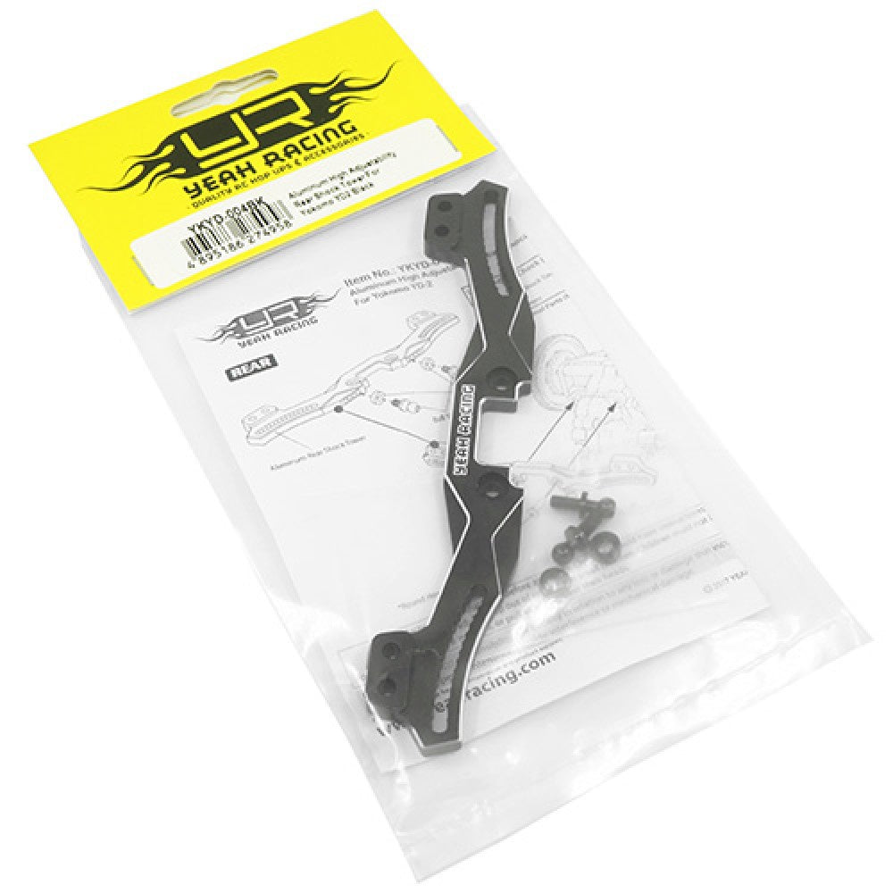 Yeah racing YKYD-004BK ALUMINUM HIGH ADJUSTABILITY REAR SHOCK TOWER FOR YOKOMO YD2 YD2S YD2TC BLACK