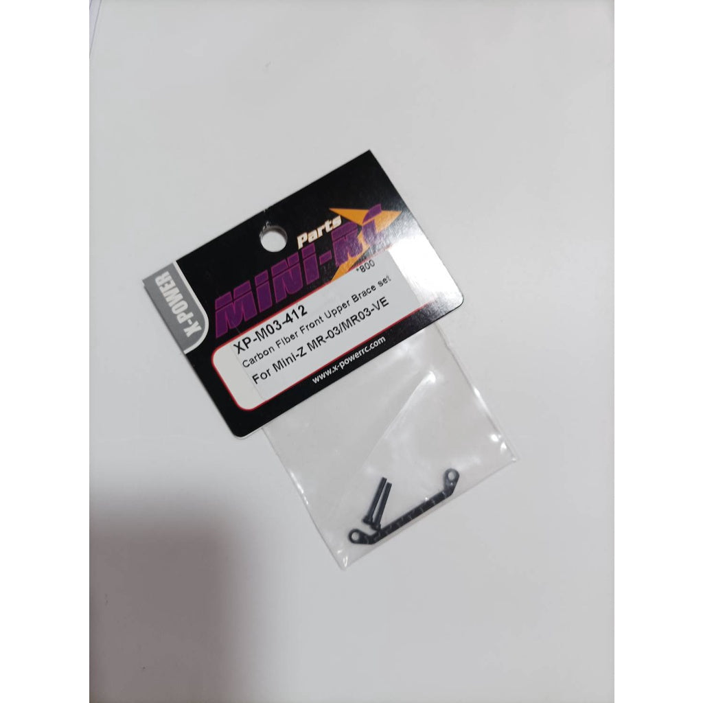 XP-M03-412 Carbon Fiber Front Upper Brace set For Mini-Z MR-03/MR03-VE