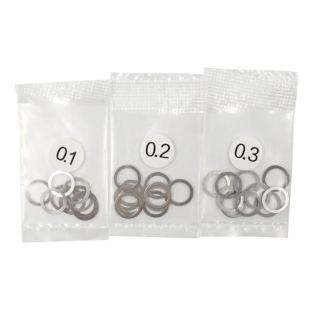 Yeah racing YA-0646 6x8mm Stainless Steel Spacer Set 0.1 0.2 0.3mm