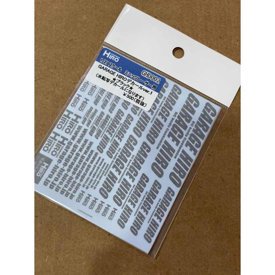 Garage Hiro GHD001 GARAE HIRO Water Decal ver.1 White (ไม่รวมบอดี้