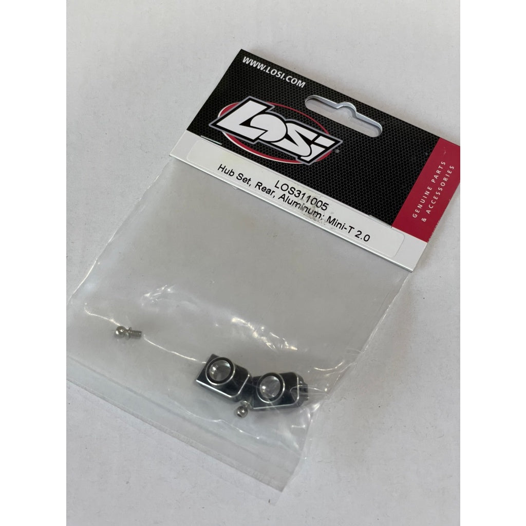 LOSI Hub Set Rear, Aluminum: Mini-T 2.0, Mini-B