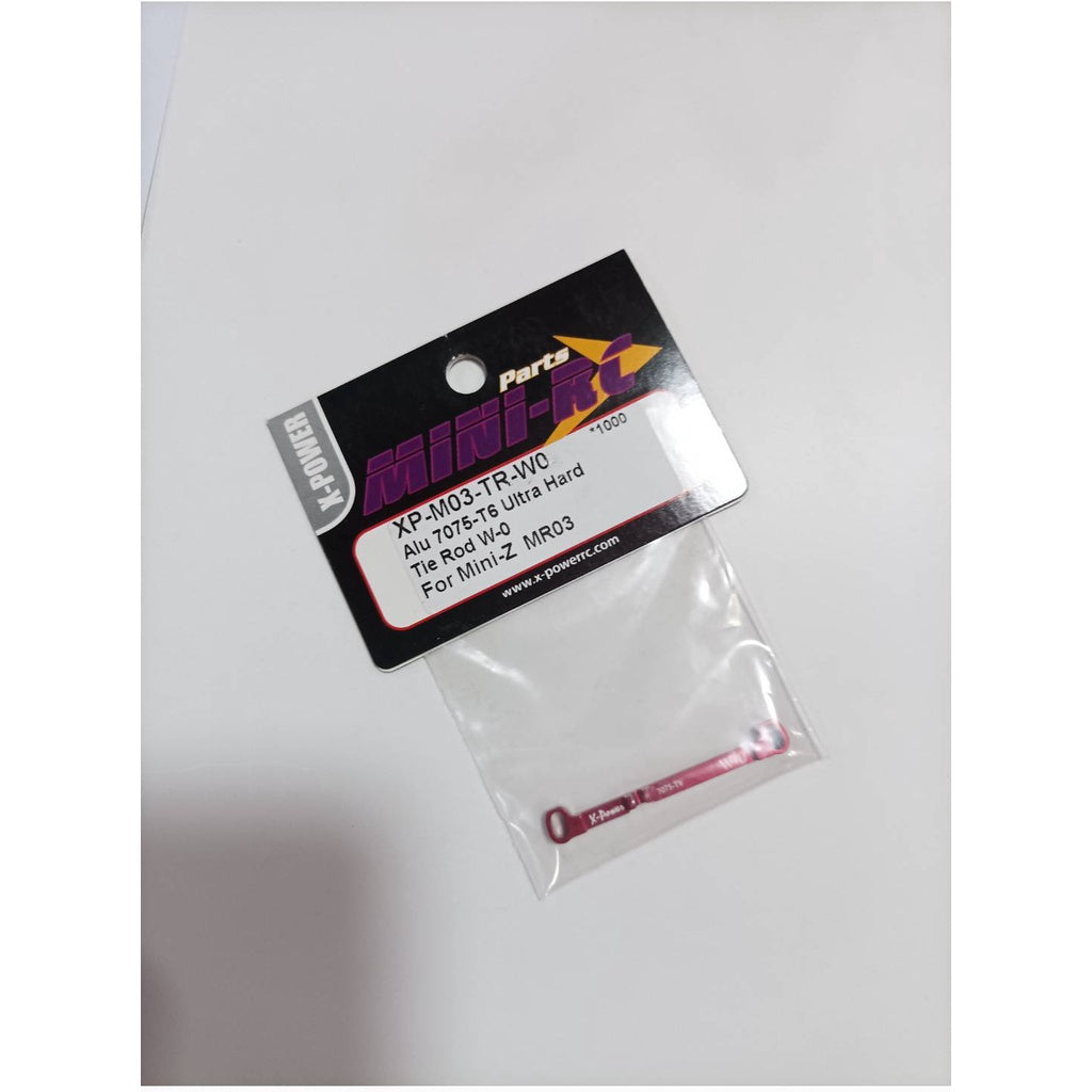 XP-M03-TR-WO Alu 7075-T6 Ultra Hard Tie Rod W-0 For Mini-Z MR03