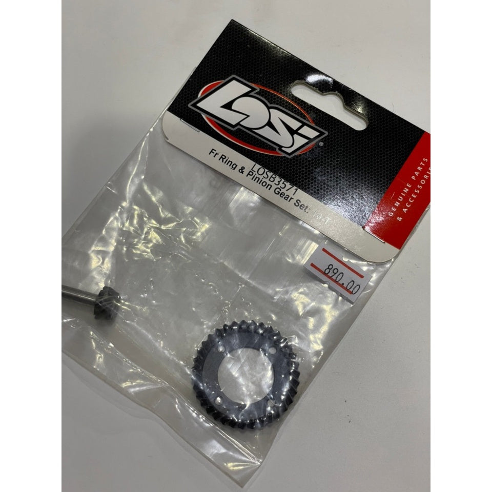 LOSB3571 Fr Ring & Pinion Gear Set: 10-T