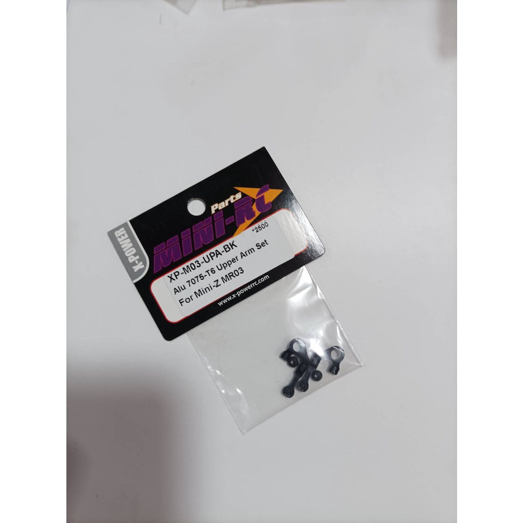 XP-M03-UPA-BK Alu 7075-T6 Upper Arm Set For Mini-Z MR03