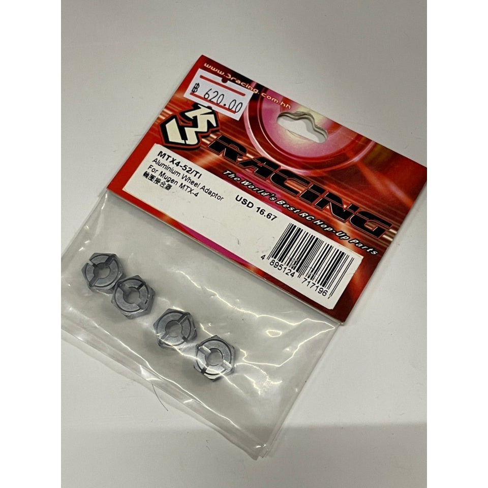 3Racing MTX4-52/TI Aluminium Wheel Adaptor For MTX-4