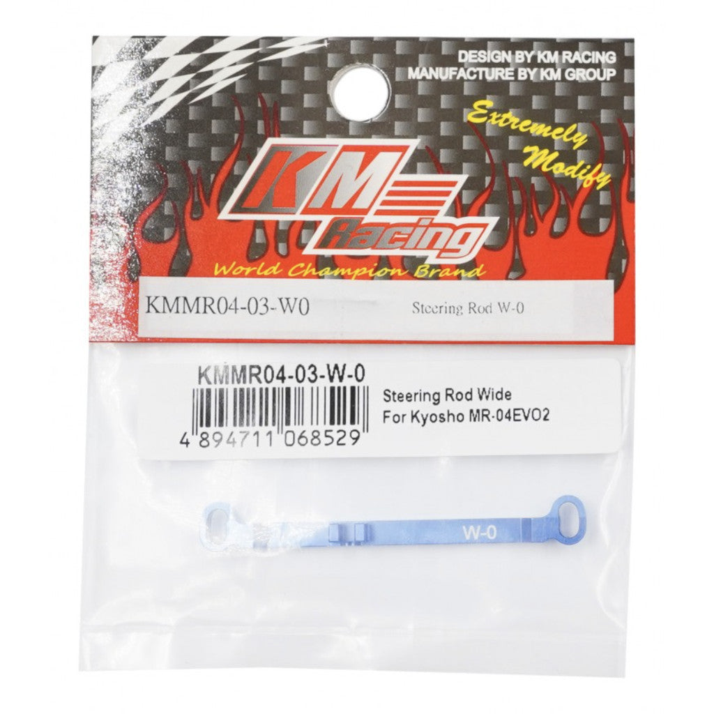 KM racing Wide Steering Rod Blue For Kyosho Mini-Z MR-04EVO2 KMMR04-03-W0