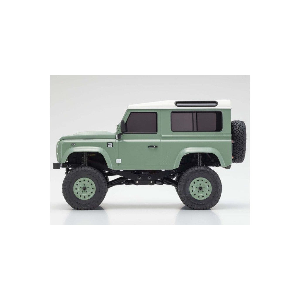 Radio Controlled Electric Powered Crawling car MINI-Z 4×4 Series Ready Set Land Rover Defender 90 Heritage Grasmere Gree
