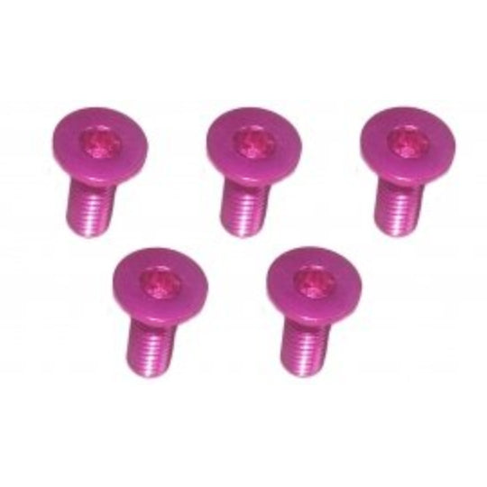 3Racing M3 x 8 AL7075 Flat Head Hex Socket - Machine (5 Pcs) TS-FSM308AL
