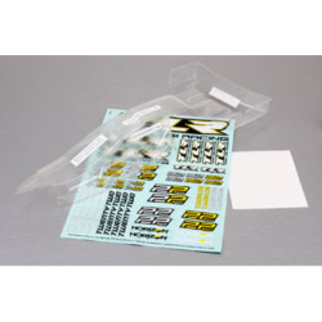 TLR Body & Wing Set, Clear w/Stickers TLR230001