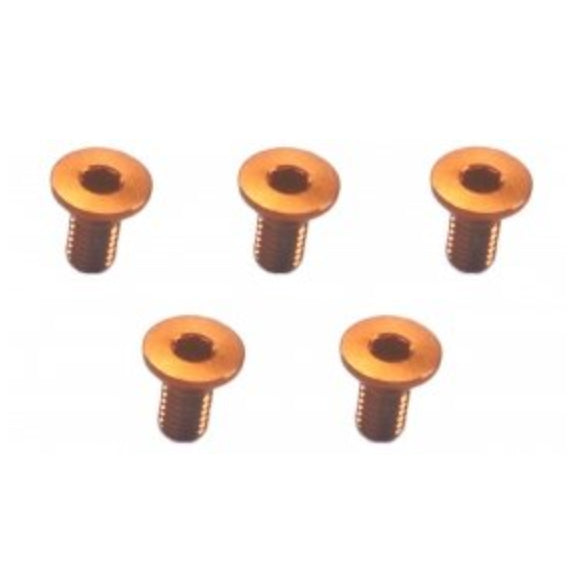 3Racing M3 x 6 AL7075 Flat Head Hex Socket - Machine (5 Pcs) TS-FSM306AL