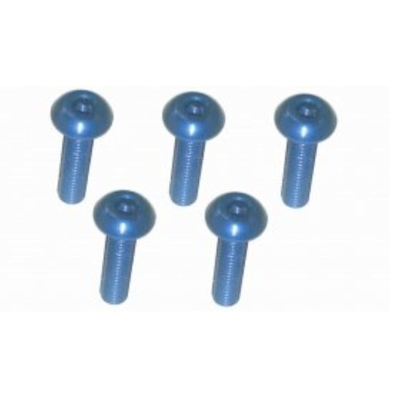 3Racing M3 x 12 AL7075 Button Head Hex Socket - Machine (5 Pcs) TS-BSM312AL