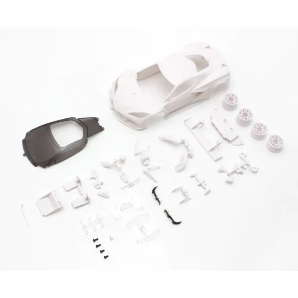 KYOSHO CHEVROLET® CORVETTE® C8.R White body set(w/Rim for RWD) MZN215