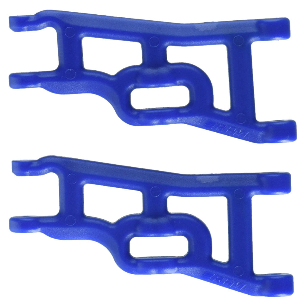 RPM Heavy duty front A-arms - blue fits Elec. Stampede, Elec. Rustler & Slash 80245
