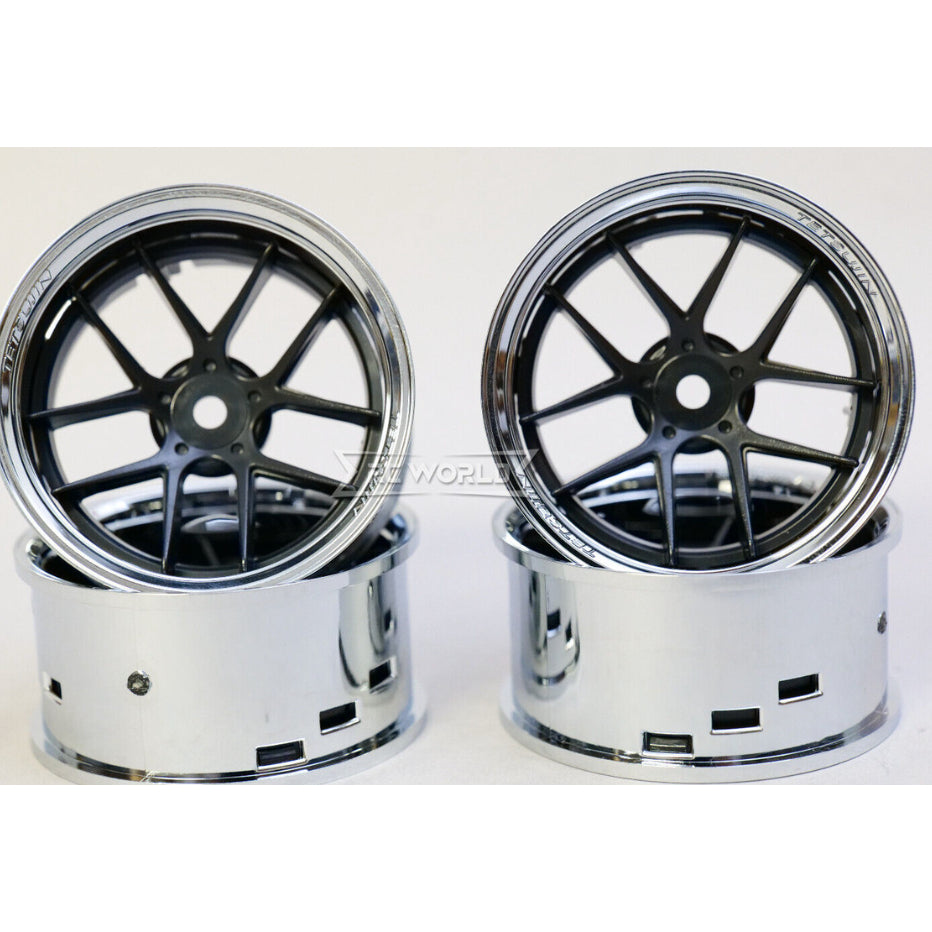 TETSUJIN Super RIM Chrome01 and Black Jasmine TT-7652 (4pcs)