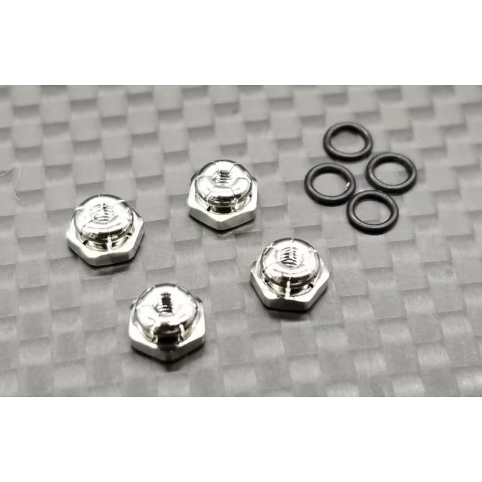 GL racing AC011-S 2mm Lock nuts - (Silver colour) 4pcs*