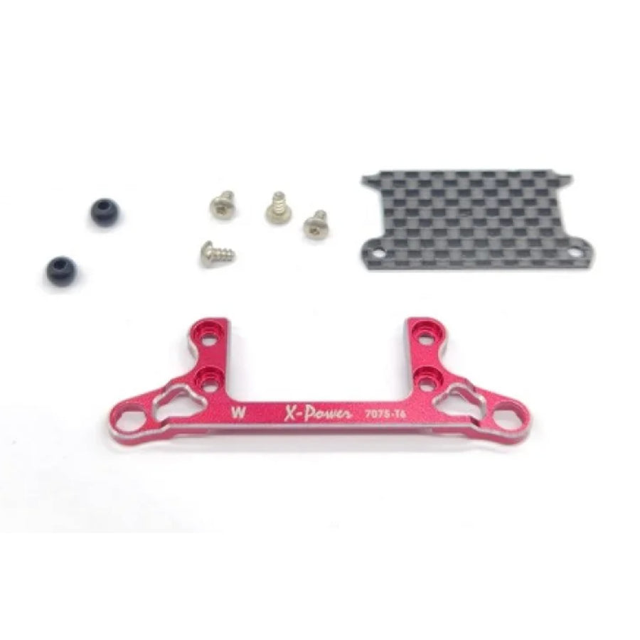 X-power XP-M04-FLS-W Alu,7075 FRONT LOWER ARM SET W/CARBON FIBER PLATE FOR MR04