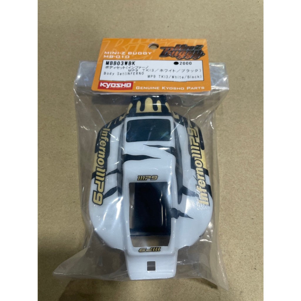 KYOSHO Body Set(INFERNO MP9 TKI3/White/Black) MBB03WBK For Mini-Z Buggy MB010(ศูนย์ไทย)