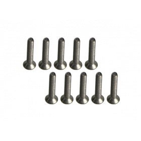 3Racing TS-FSM212M M2 X 12 Titanium Flat Head Hex Socket - Machine (10 pcs)