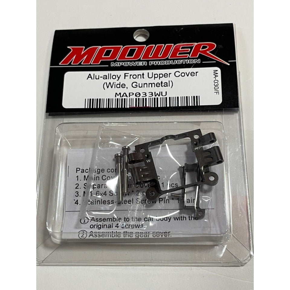 Mpower MAP033W Alu-alloy Front Upper Cover (MA-030/F, Wide, Cyan)