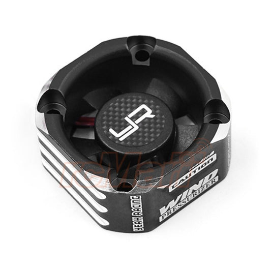 Yeah Racing YA-0576BK Aluminum Case 30mm Booster Cooling Fan Black