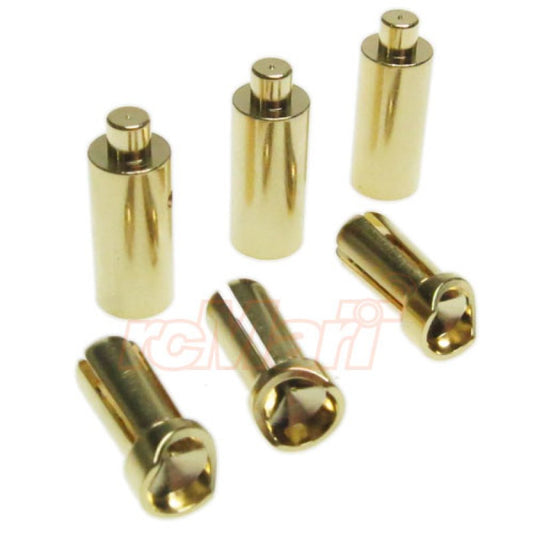 Yeah Racing BC-0013 3.5MM BRUSHLESS MOTOR CONNECTOR SET (BANANA PLUG) (MALE X 3 + FEMALE X 3)